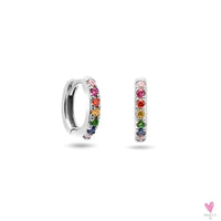 Gold Filled Stud Earrings For Women & Girls - Ear Cuffs, Colorful Zircon Dangle Hoop Earrings, Fashion, Party Jewelry-Earrings-SWEET T 52