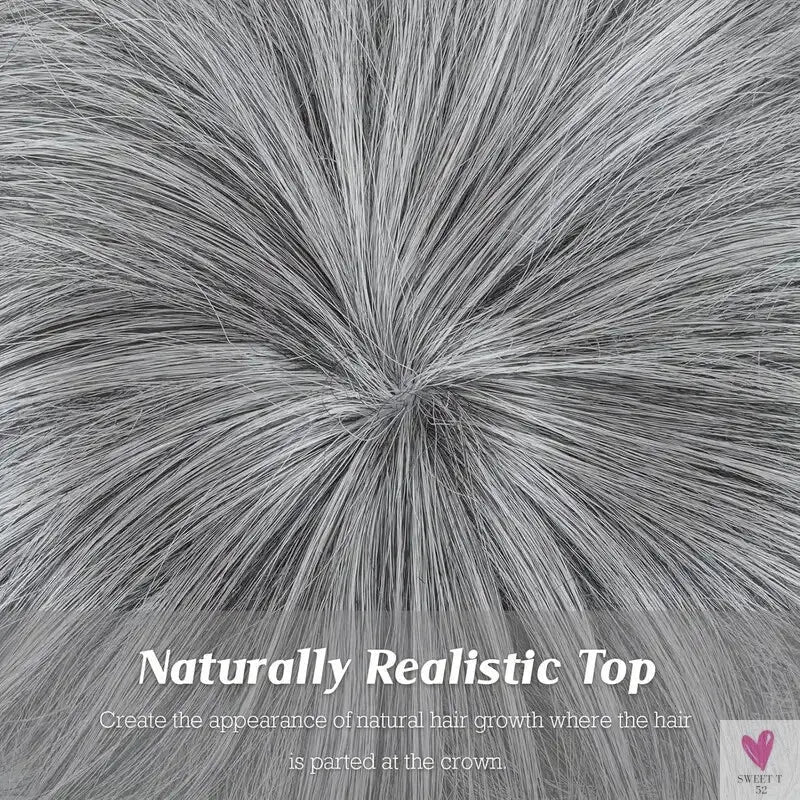 Grey Short Pixie Cut Wig Human Hair Short Layered Pixie Wig For Women 6 Inch Straight Grey Full Machine Made Human hair Wig Sweet T 52