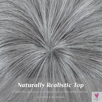 Grey Short Pixie Cut Wig Human Hair Short Layered Pixie Wig For Women 6 Inch Straight Grey Full Machine Made Human hair Wig Sweet T 52