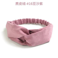 Bohemian Criss-Cross Elastic Hair Bands - Knot Headbands for Women & Girls - Bandana Girls Striped Hairwear-Headbands-SWEET T 52