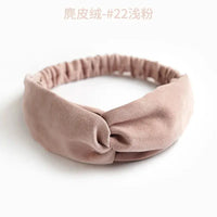 Bohemian Criss-Cross Elastic Hair Bands - Knot Headbands for Women & Girls - Bandana Girls Striped Hairwear-Headbands-SWEET T 52