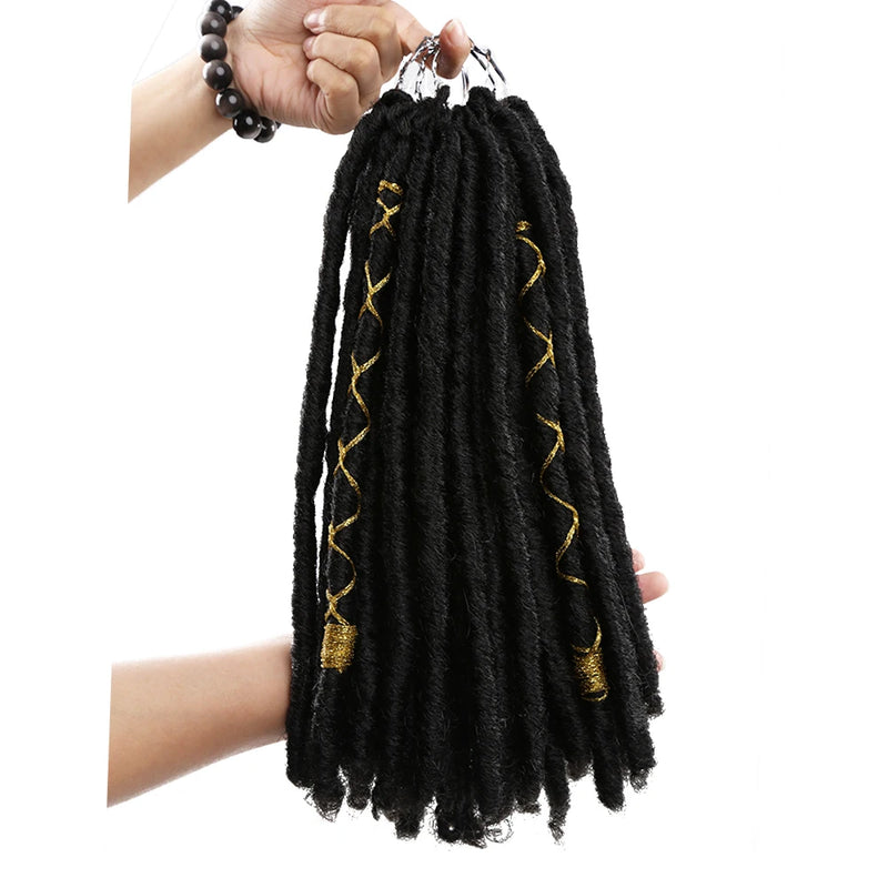 Crochet Hair Dreadlocks/Faux Locs Braiding Hair Extensions. Synthetic Decorative Braids for Women & Girls