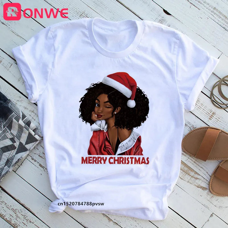 Beautiful African Lady Women T-shirt Girl Sisters Black Lives Matter Funny 90S Print Tops Tee,Drop Ship SWEET T 52
