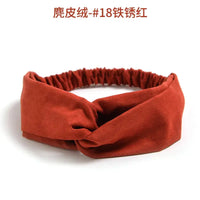 Bohemian Criss-Cross Elastic Hair Bands - Knot Headbands for Women & Girls - Bandana Girls Striped Hairwear-Headbands-SWEET T 52