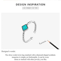 925 Sterling Silver Open Adjustable Rings for Women & Girls. Wedding, Engagement, Anniversary or Gift Rings-ring-SWEET T 52