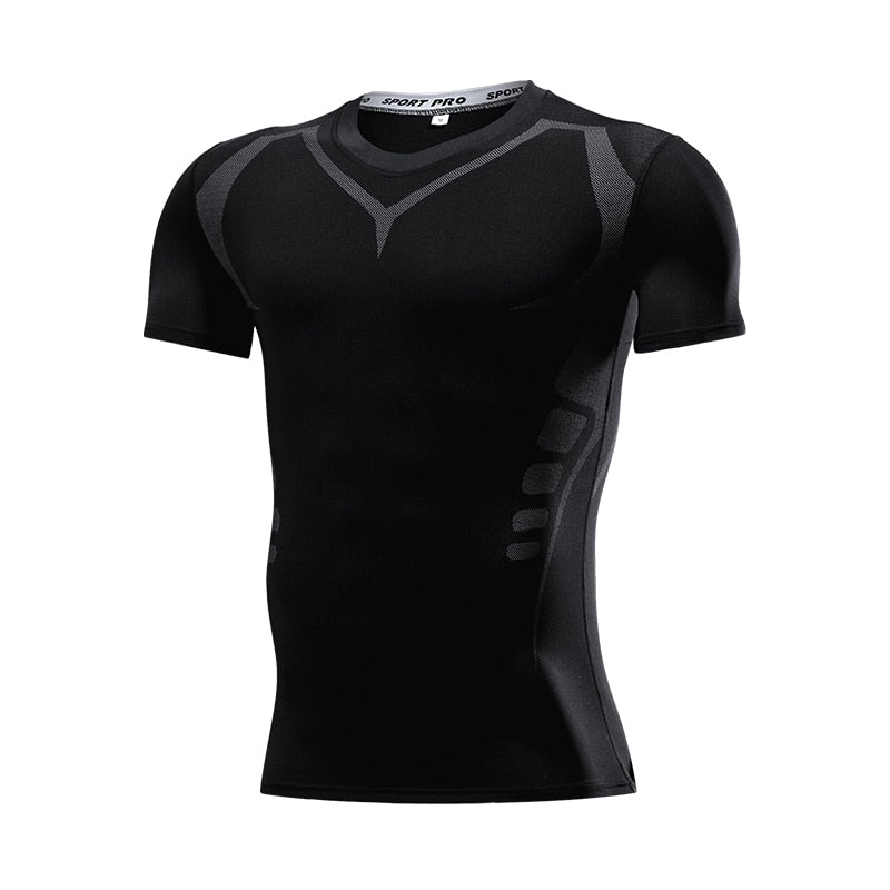 Quick Drying Elastic T-Shirt for Men & Boys, Anti-Wrinkle in 8 Solid Colors for Gym or Sports