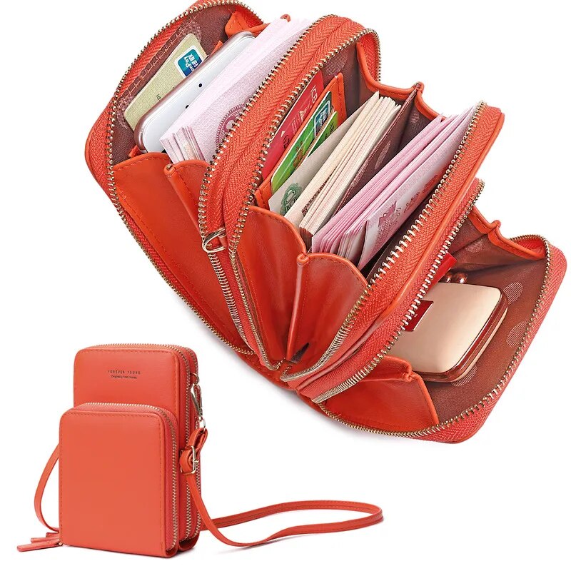 Women's Casual Stylish - Large Capacity, Cell Phone, Wallet, Card Holder, Clutch or Shoulder Bag