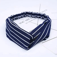 Bohemian Criss-Cross Elastic Hair Bands - Knot Headbands for Women & Girls - Bandana Girls Striped Hairwear-Headbands-SWEET T 52
