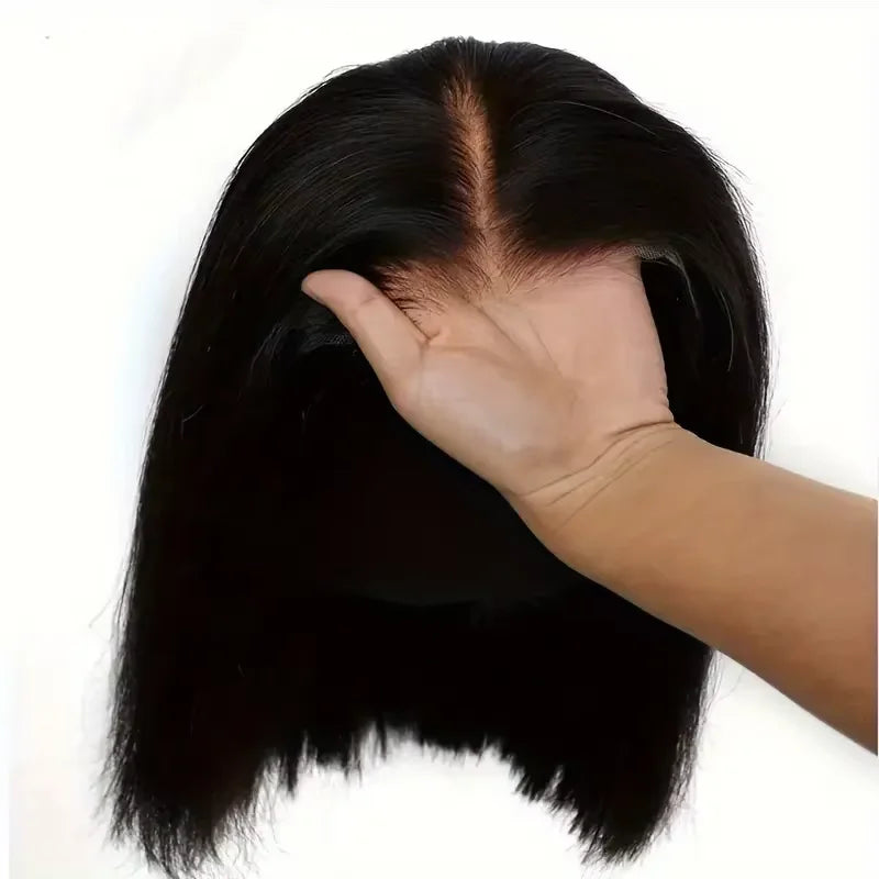 Short Human Hair Bob Wig for Women, 13x4 HD Lace Front Glueless Wig, Pre-Plucked, Pre Cut Lace, Natural Hairline Wig
