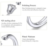 925 Sterling Silver Open Adjustable Rings for Women & Girls. Wedding, Engagement, Anniversary or Gift Rings-ring-SWEET T 52