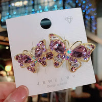 Retro Full Diamond Hairpins for Women & Girls. Fashion Hairpins, Rhinestone Hair Accessories, Butterfly Hairpins - SWEET T 52