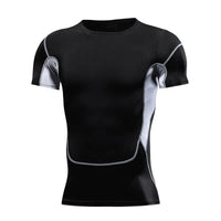 Quick Drying Elastic T-Shirt for Men & Boys, Anti-Wrinkle in 8 Solid Colors for Gym or Sports