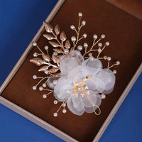 Red Hairpins/Bride Hair Clips - Vintage Chinese Wedding Hair Accessories for Women and Girls-hair accessories-SWEET T 52