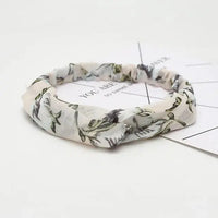 Bohemian Criss-Cross Elastic Hair Bands - Knot Headbands for Women & Girls - Bandana Girls Striped Hairwear-Headbands-SWEET T 52