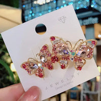 Retro Full Diamond Hairpins for Women & Girls. Fashion Hairpins, Rhinestone Hair Accessories, Butterfly Hairpins - SWEET T 52