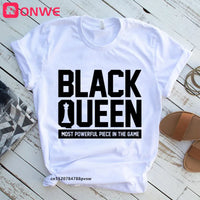I Am A Strong Melanin Queen t shirt Women Clothes African Black Girl History Month Female T-shirt Melanin Tee Shirt,Drop Ship