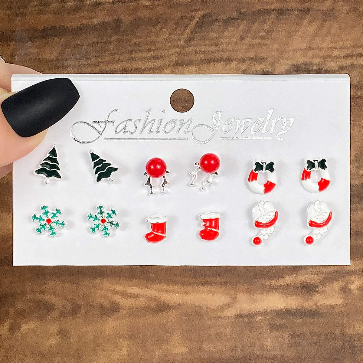 Christmas Festival or Gift Earrings for Women. Snowflake/Socks/Christmas Tree/Santa Claus/Wreath