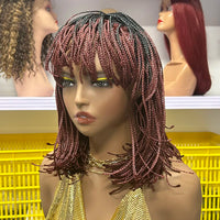 Crochet Braid Hair Bulk Stock Synthetic Short Bob Wig Pre Plucked Kinky Curly Afro Hair Extensions for Women Wholesale Supply Sweet T 52