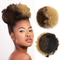 Afro Puff Kinky Curly Drawstring Ponytail - 4, 6 & 8 Inch, 8 Shades