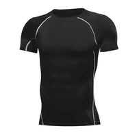 Quick Drying Elastic T-Shirt for Men & Boys, Anti-Wrinkle in 8 Solid Colors for Gym or Sports