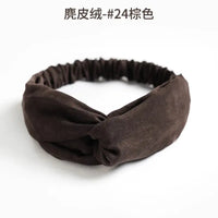 Bohemian Criss-Cross Elastic Hair Bands - Knot Headbands for Women & Girls - Bandana Girls Striped Hairwear-Headbands-SWEET T 52