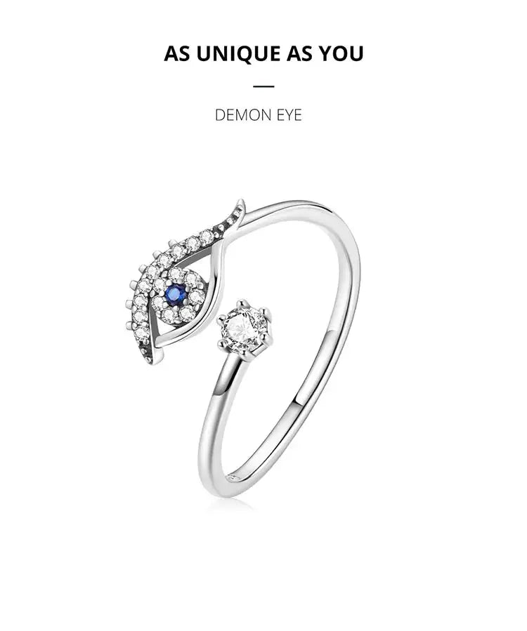 925 Sterling Silver Open Adjustable Rings for Women & Girls. Wedding, Engagement, Anniversary or Gift Rings-ring-SWEET T 52