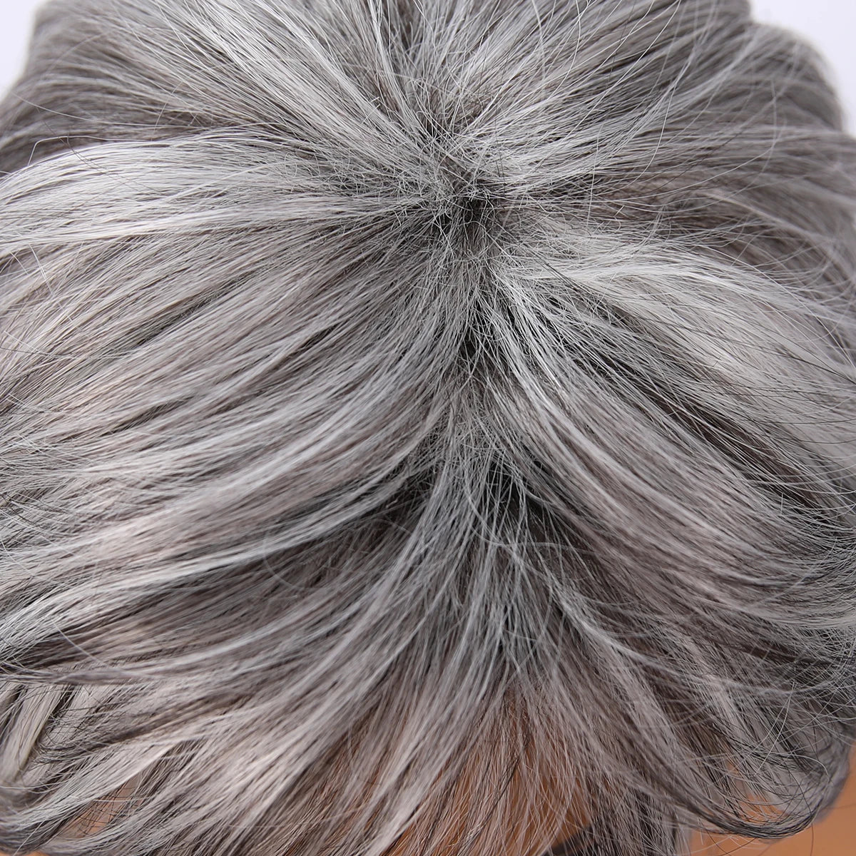 2025 Popular Vanilla Milk Tea White Gray Bangs Wig Female Short Hair and Micro-volume Transparent Synthetic Wig SM533 Sweet T 52