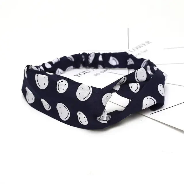Bohemian Criss-Cross Elastic Hair Bands - Knot Headbands for Women & Girls - Bandana Girls Striped Hairwear-Headbands-SWEET T 52