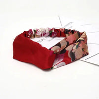 Bohemian Criss-Cross Elastic Hair Bands - Knot Headbands for Women & Girls - Bandana Girls Striped Hairwear-Headbands-SWEET T 52