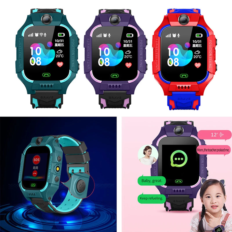 Children's Smart Watch - IP67 Deep Waterproof, GPS Tracker, Camera, SOS Call, Location, Reminder, Anti-Lost Watch-smart watch-SWEET T 52