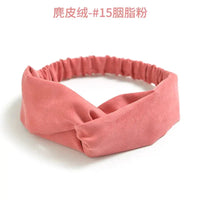 Bohemian Criss-Cross Elastic Hair Bands - Knot Headbands for Women & Girls - Bandana Girls Striped Hairwear-Headbands-SWEET T 52