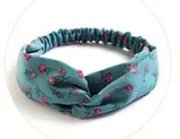 Bohemian Criss-Cross Elastic Hair Bands - Knot Headbands for Women & Girls - Bandana Girls Striped Hairwear-Headbands-SWEET T 52