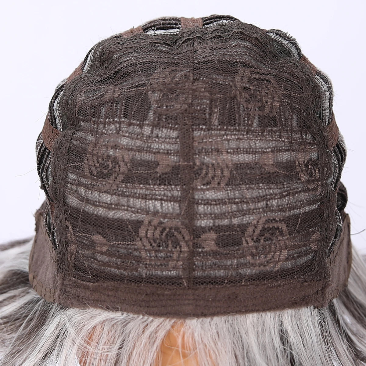 2025 Popular Vanilla Milk Tea White Gray Bangs Wig Female Short Hair and Micro-volume Transparent Synthetic Wig SM533 Sweet T 52