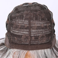 2025 Popular Vanilla Milk Tea White Gray Bangs Wig Female Short Hair and Micro-volume Transparent Synthetic Wig SM533 Sweet T 52