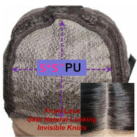 Highlight Brown Silk Base Wig Human Hair Glueless Human Hair Wigs With Brown Roots 200 Density Lace Front Wigs Short Bob Wigs Sweet T 52