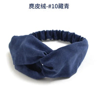 Bohemian Criss-Cross Elastic Hair Bands - Knot Headbands for Women & Girls - Bandana Girls Striped Hairwear-Headbands-SWEET T 52