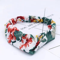 Bohemian Criss-Cross Elastic Hair Bands - Knot Headbands for Women & Girls - Bandana Girls Striped Hairwear-Headbands-SWEET T 52