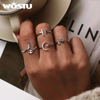 925 Sterling Silver Open Adjustable Rings for Women & Girls. Wedding, Engagement, Anniversary or Gift Rings-ring-SWEET T 52