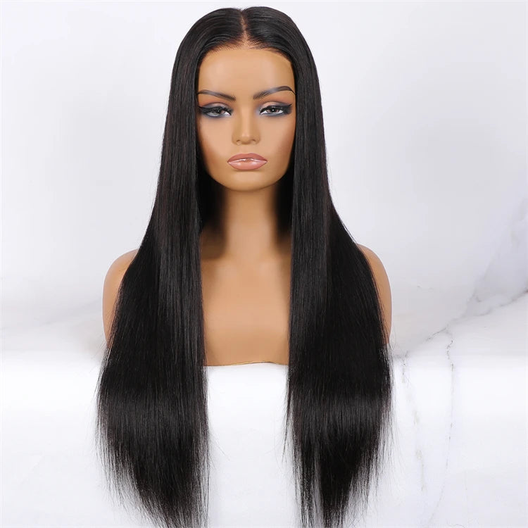 Wholesale Partingmax Glueless HD Lace Front Brazilian Remy Human Hair Wigs Pre-Cut 7X5 Straight for Black Women Transparent Lace Sweet T 52
