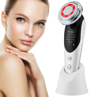 7 in 1 RF&EMS Micro Current Lifting Device - Vibration LED Face Skin Rejuvenation, Wrinkle Remover, Anti-Aging Facial Beauty Device