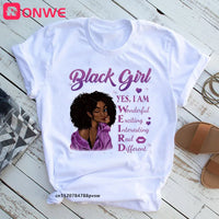 Beautiful African Lady Women T-shirt Girl Sisters Black Lives Matter Funny 90S Print Tops Tee,Drop Ship SWEET T 52