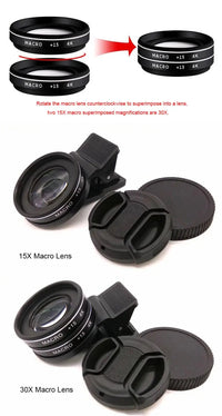 37MM 15X Macro Lens 4K HD Professional Photography Phone Camera Lens - 30X Macro Lens for Smartphone-lens-SWEET T 52
