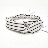 Bohemian Criss-Cross Elastic Hair Bands - Knot Headbands for Women & Girls - Bandana Girls Striped Hairwear-Headbands-SWEET T 52