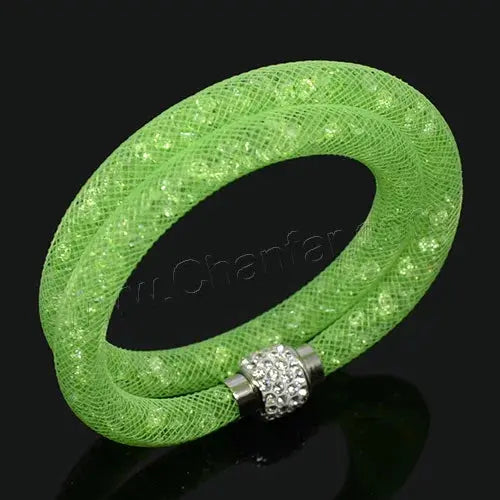 Crystal Mesh Net Double Bracelets, Multicolor Crystal Charm Bracelets For Women & Girls-Bracelet-SWEET T 52