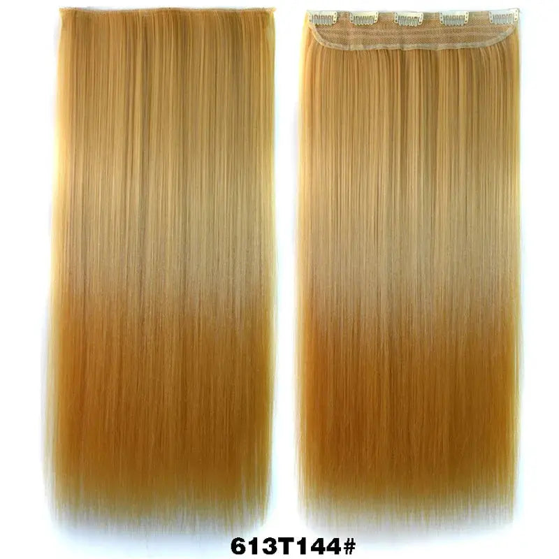 Synthetic Straight Hair 5-Clips, Clip in, One Piece Hair Extensions for Women and Girls - Hairpieces-hair accessories-SWEET T 52