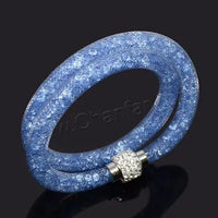 Crystal Mesh Net Double Bracelets, Multicolor Crystal Charm Bracelets For Women & Girls-Bracelet-SWEET T 52