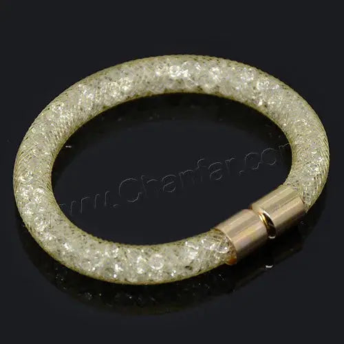 Mesh Net Bracelet For Women & Girls. Resin Crystal Fill, Magnetic Metal Clasp Jewelry-Bracelet-SWEET T 52