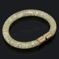 Mesh Net Bracelet For Women & Girls. Resin Crystal Fill, Magnetic Metal Clasp Jewelry-Bracelet-SWEET T 52