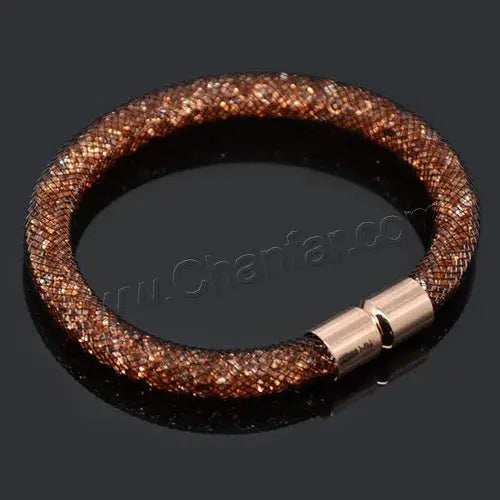 Mesh Net Bracelet For Women & Girls. Resin Crystal Fill, Magnetic Metal Clasp Jewelry-Bracelet-SWEET T 52