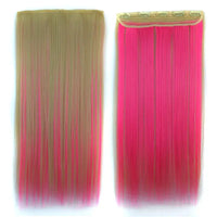 Synthetic Straight Hair 5-Clips, Clip in, One Piece Hair Extensions for Women and Girls - Hairpieces-hair accessories-SWEET T 52